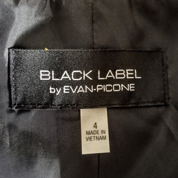 Black Label Evan Picone Multicolor Abstract Print Blazer Jacket - Picture 4 of 6